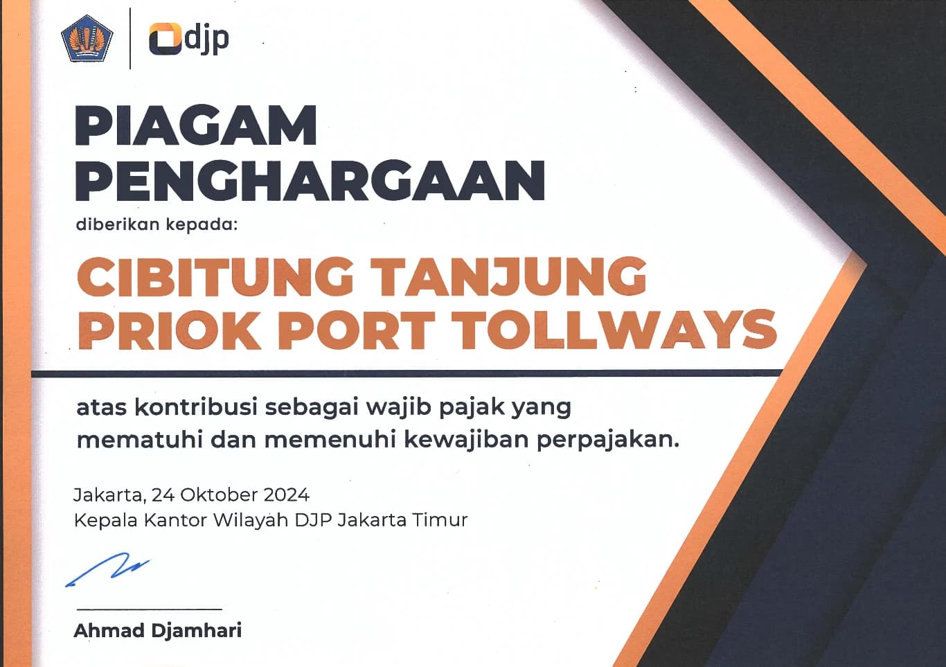 Wajib Pajak yang Mematuhi dan Memenuhi Kewajiban Perpajakan